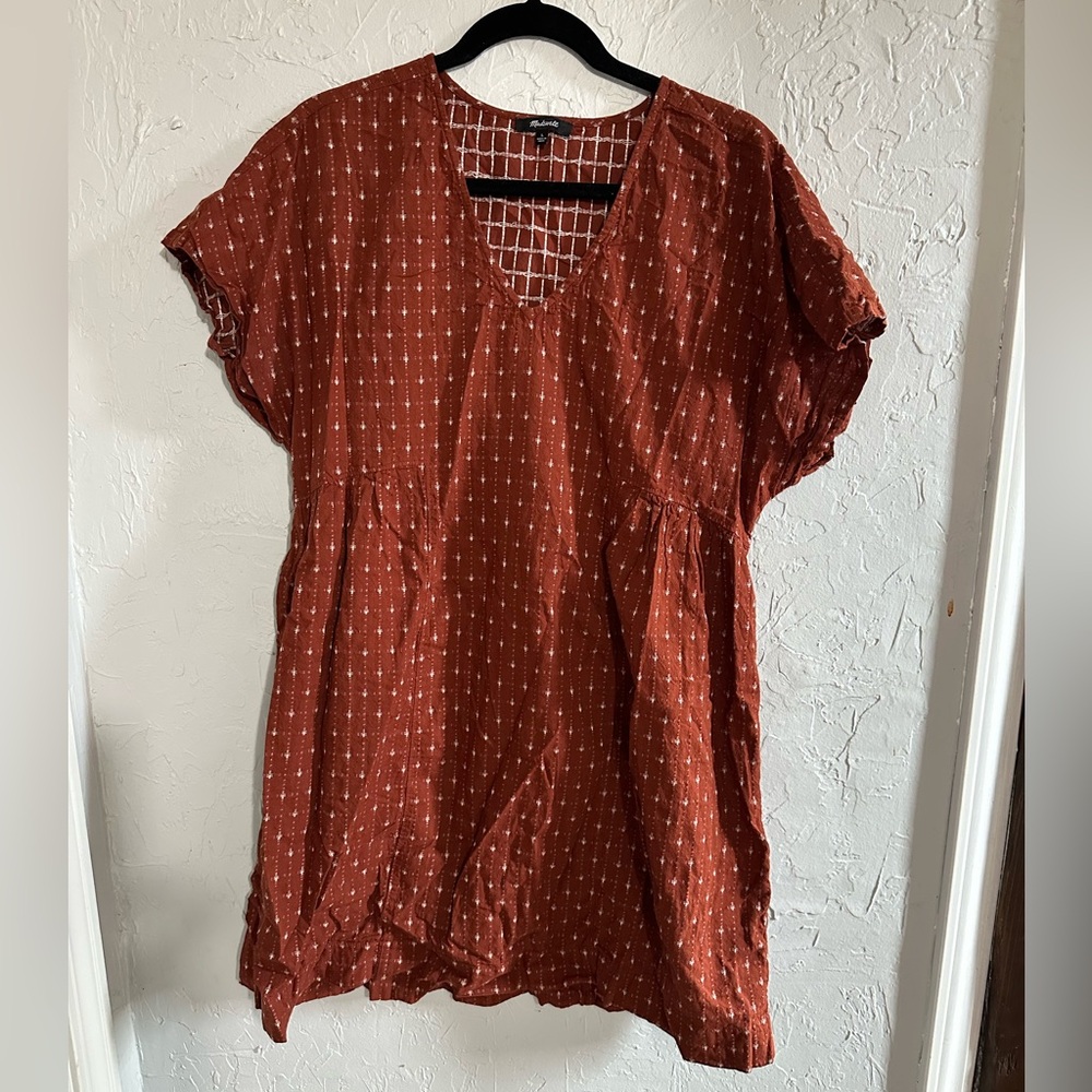 Madewell Jacquard Dolman-Sleeve Mini Dress
